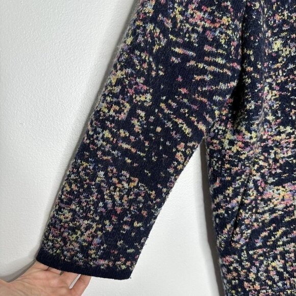 Wool Coatigan Intarsia Jeweled Buttons Cardigan Sweater Size US 2XL - Picture 4 of 16